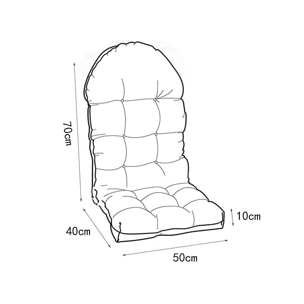 High Back Patio Adirondack Lounge Chair Pad