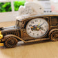 Vintage Car Retro Desk Clock Analog Digital Timepiece for Home and Office