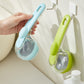 2Pcs Silicone Bath Brush with Long Handle and Shampoo Dispenser Gentle Massage