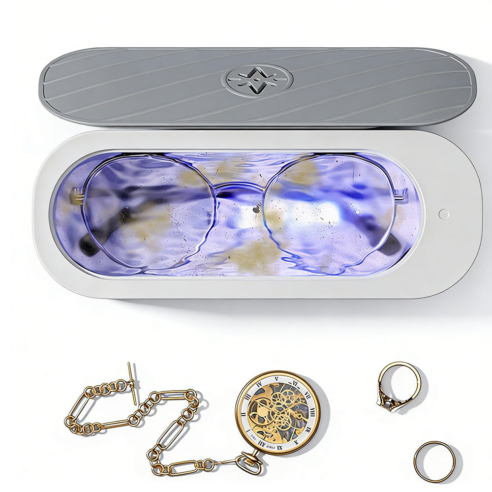 Portable Ultrasonic Cleaner for Eyeglasses Jewelry Retainer