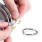 5 Pieces Stainless Steel Round Cookie Cutters with Handle Cake Baking Dough Tools