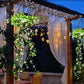 Solar Hanging Light with Artificial Green Vine Garden Decor Outdoor Hanging Solar Lamp Fake Trailing Plant Light for Patio Balcony