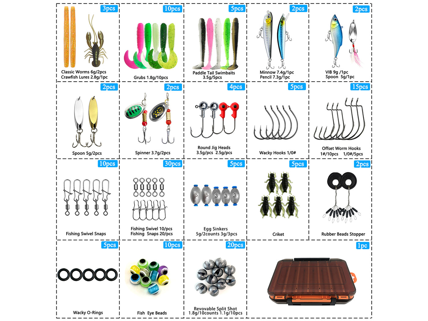 Fishing Lure Tackle Bait Kit