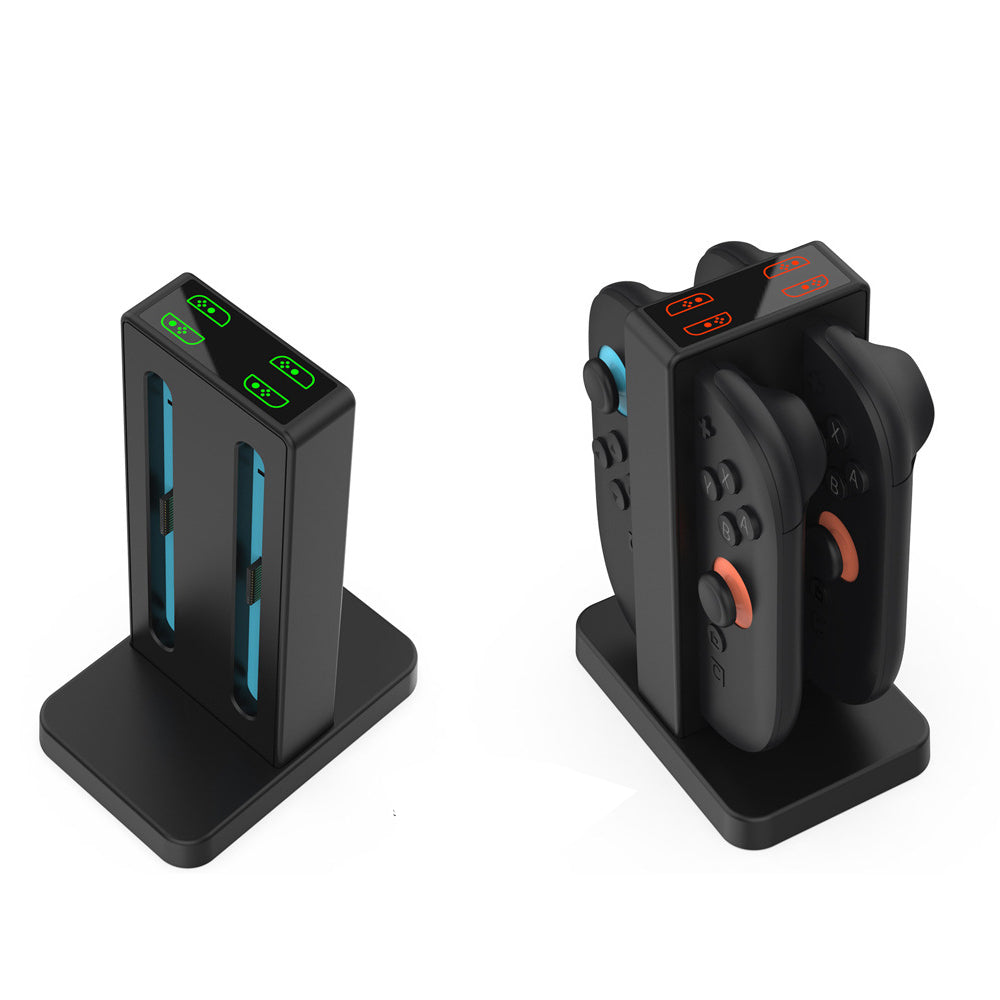 4-in-1 Charging Dock for Nintendo Switch Joy-Con Controllers with LED and Beep Alert