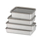 4Pcs Stainless Steel Airtight Food Storage Container with Lid for Refrigerator