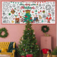 Kids Christmas Table Cloth Decoration Kids DIY Coloring Xmas Tablecloth