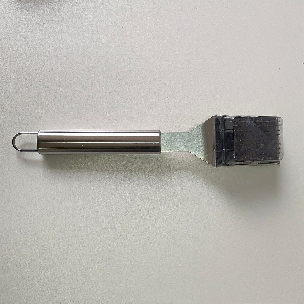 2 Pack BBQ Grill Brush Set Stainless Steel Wire Brushes in 41.9cm and 35.6cm for Outdoor Grilling