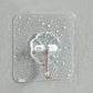 30Pcs 6x6cm Transparent Self-Adhesive Wall Hooks Wall Hanger