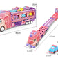 Unicorn Toy Truck Foldable Racetrack with Lights and Sound Birthday Gift for Girls