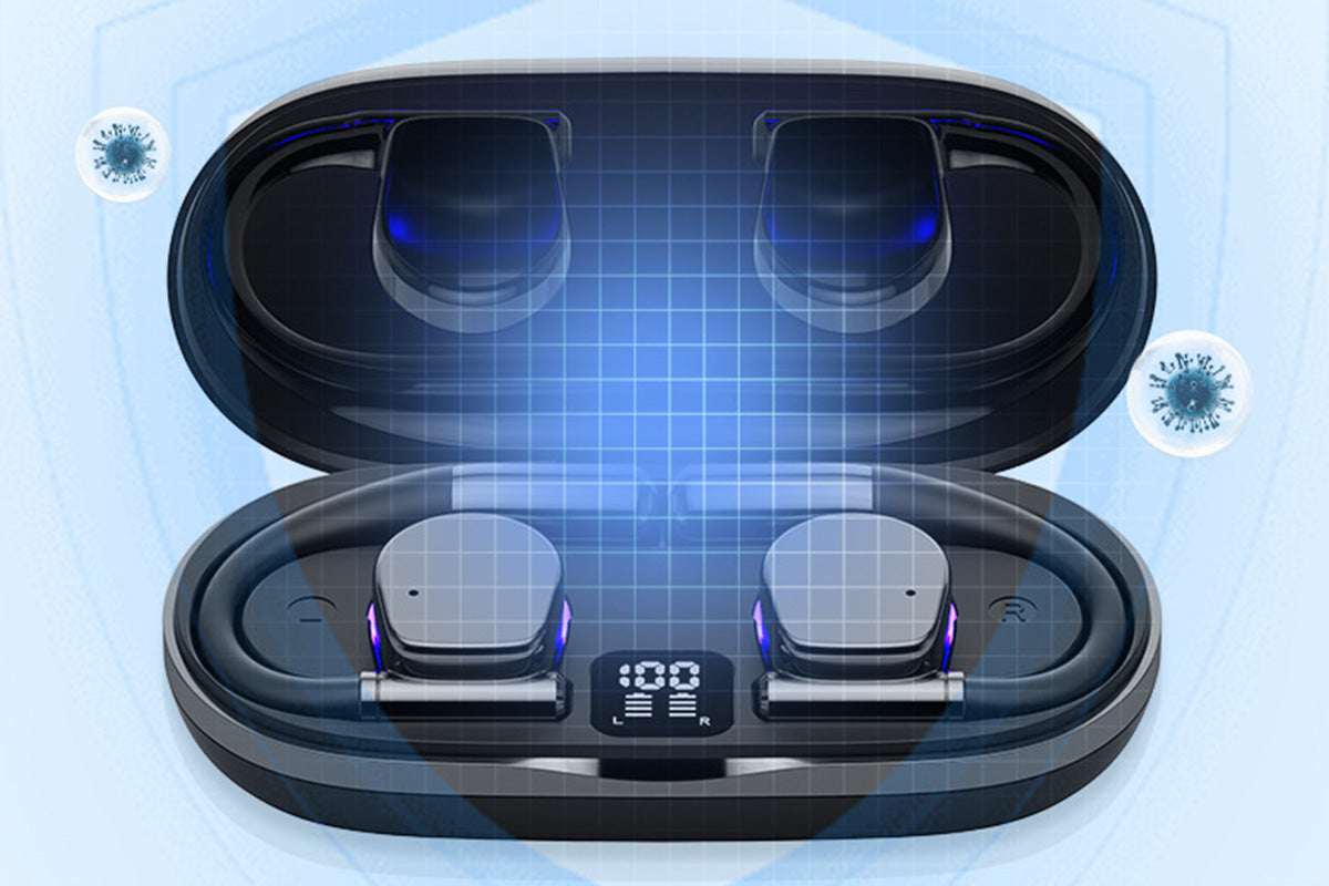 AI Translation Earbuds Real Time 140 Languages Open Ear Earbuds for Travel Business