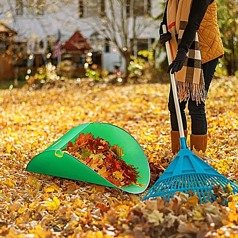 Leaf Collector Portable Pop Up Leaf Bags Foldable Leaf Pick Up Tool