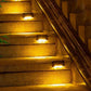 4Pcs LED Solar Fence and Step Lights for Outdoor Garden Stairs and Deck