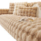 Imitation Rabbit Plush Sofa Cover Soft Faux Fur Throw Furniture Protector