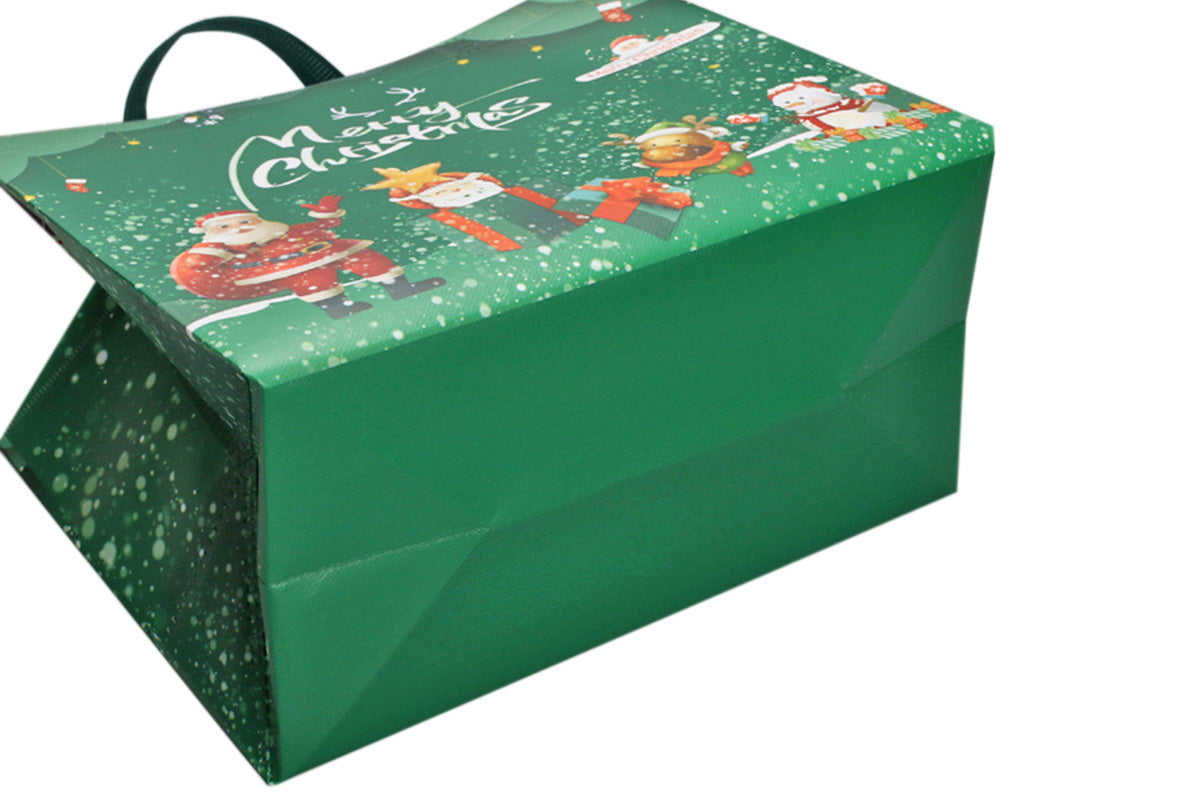 12PCS Christmas Gift Bags Large Reusable Christmas Tote Bags For New Year Party Supplies