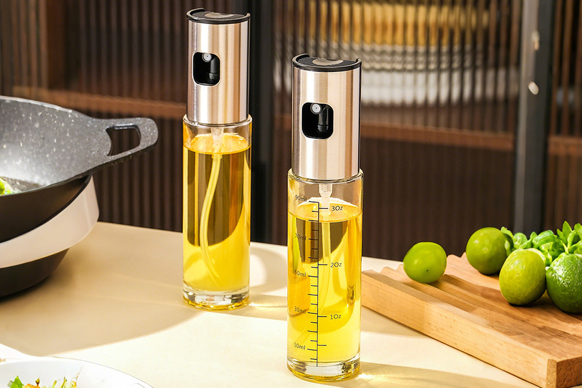 100ml Glass Olive Oil Sprayer Oil Dispenser Bottle for Cooking Salad BBQ Grilling