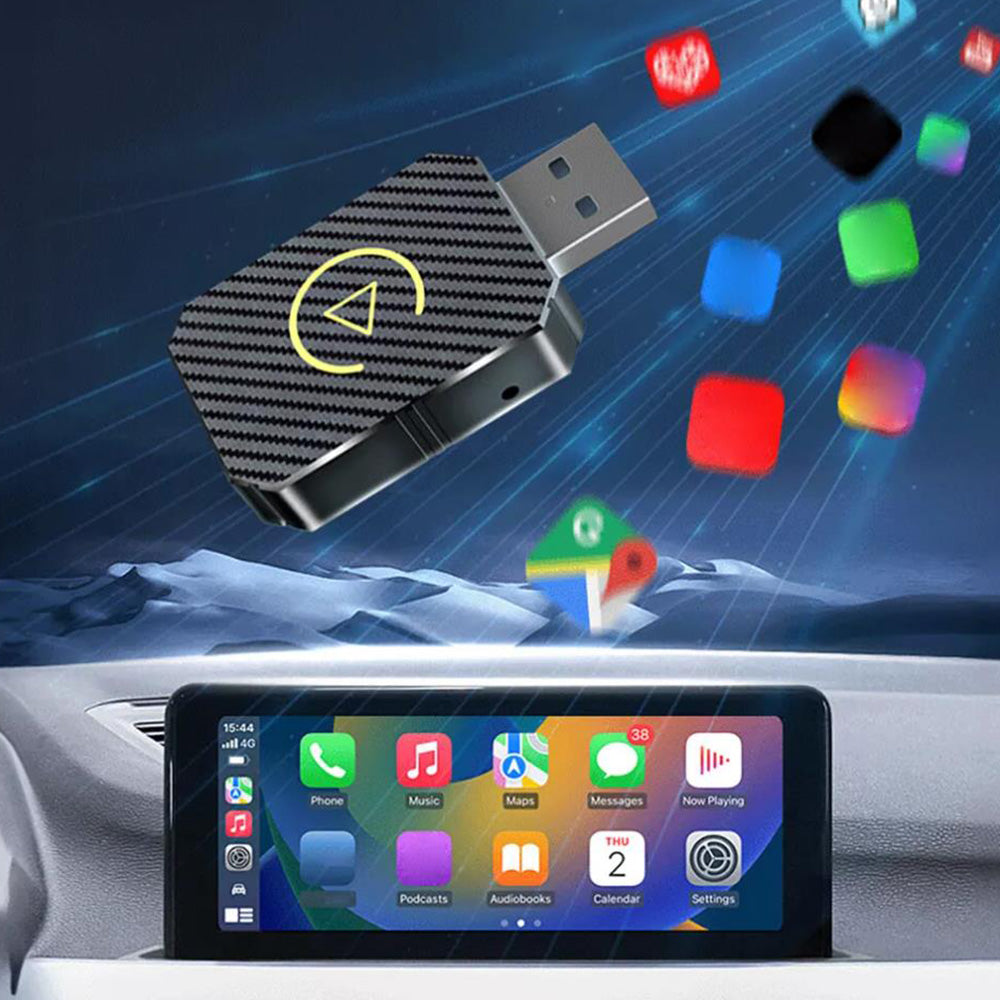 Wireless Android Auto Apple Carplay Adapter USB Car Dongle Connect Box