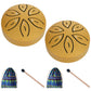 2Pcs Steel Tongue Drum Rain Chime Handpan Drum
