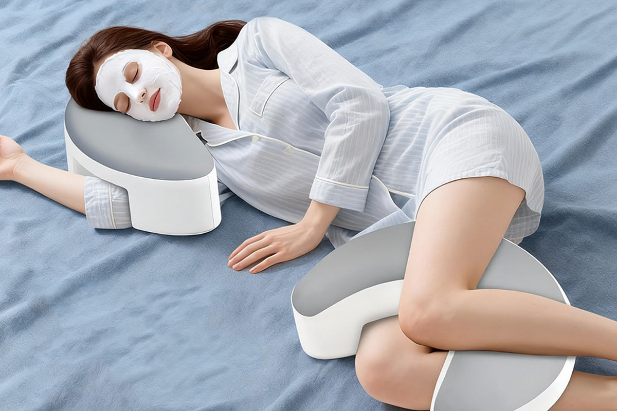 Ergonomic Side Sleeper Pillow with Arm Hole for Neck and Shoulder Support