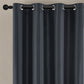 Blackout Curtain Panel with Black Liner Heat & Light Blocking Drapes