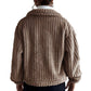 Women Winter Long Sleeve Fleece Jacket Cropped Coats Outerwear