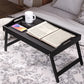 Mini Folding Bamboo Table Laptop Desk Multipurpose Side Tea Tray