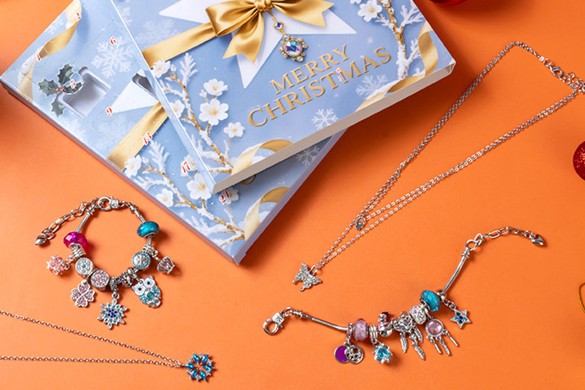 DIY Charm Bracelet Blind Box Jewelry Making Kit Holiday Birthday Gift for Girls Teens