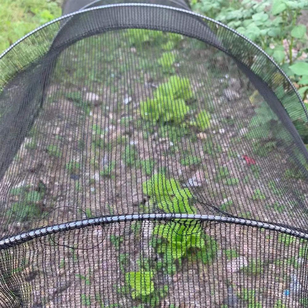 2Pcs Black Grow Tunnel Net Mesh Plant Cover