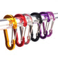 12 Pack Small D-Ring Carabiner Clip Lightweight Aluminum Key chain for Hiking Camping