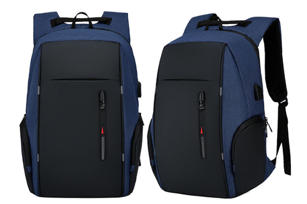 Reflective Laptop Backpack with USB Charging Port Anti-thief Travel Business Backpack
