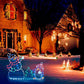 Stainless Steel Lighted Christmas Snowman Decoration With LED Light Strings Christmas Decorative Signage Light-Snowman And Penguin
