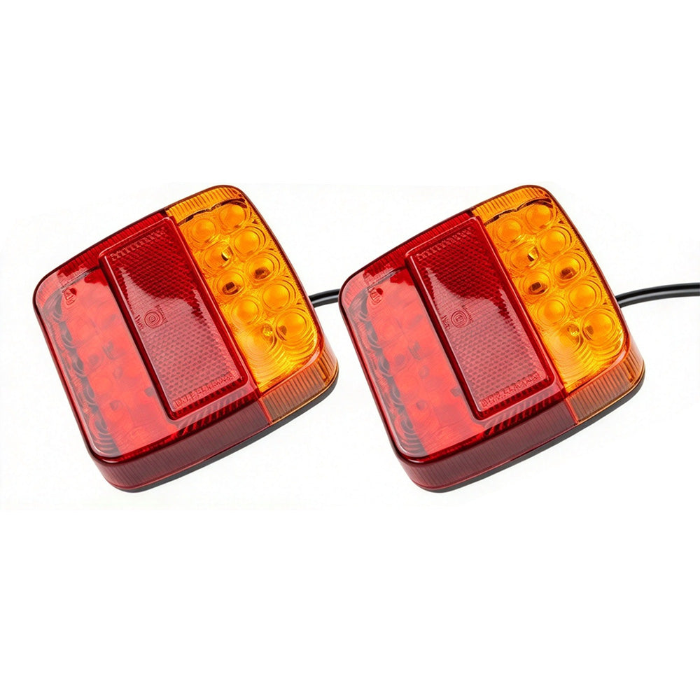 2 Pack 12V LED Trailer Tail Lights with Brake Turn and Tail Functions
