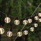 Solar Powered LED String Lights - 20 Bulb Waterproof Outdoor Decorative Lighting