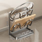 Kitchen Pot Lid Storage Rack Carbon Steel Holder with Drip Tray Organizer