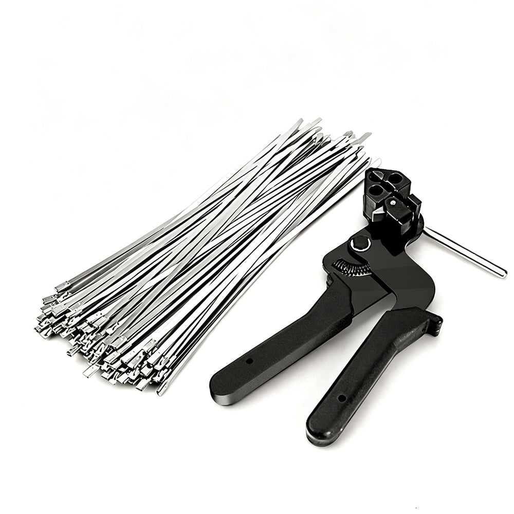 Stainless Steel Cable Tie Tensioning Tool For Cutting Up To 13mm Wide Straps