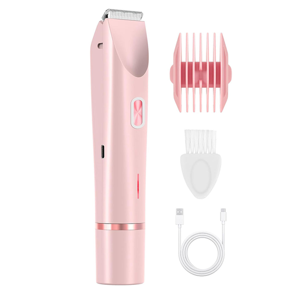 Dual Head Women Body Shaver Bikini Trimmer USB Rechargeable Hair Razor