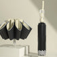Easy Close Inverted Umbrella Compact Automatic Umbrella with Reflective Stripe