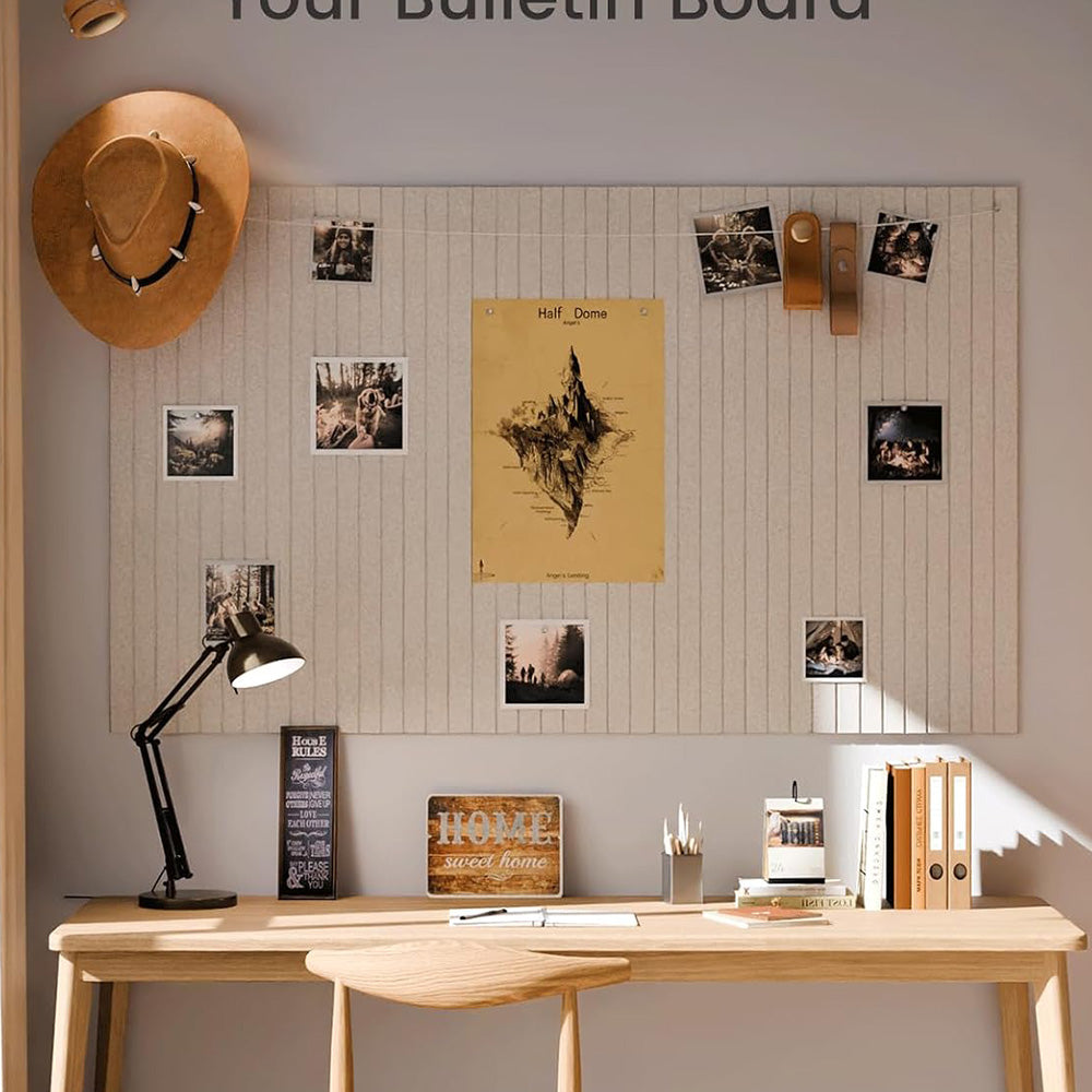 12Pcs Large Cork Bulletin Board for Walls Felt Boards Office Classroom Pin Board