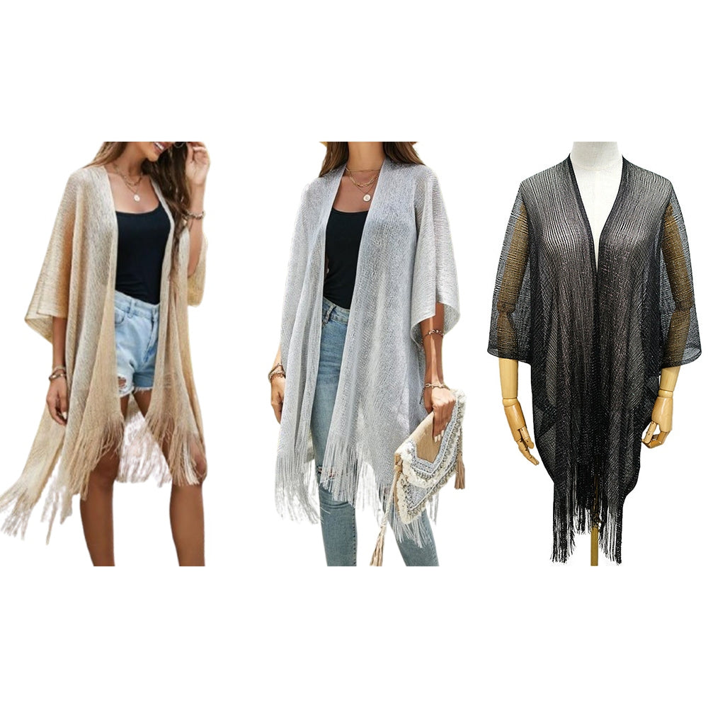 Kimono Open Front Beach Cover Up