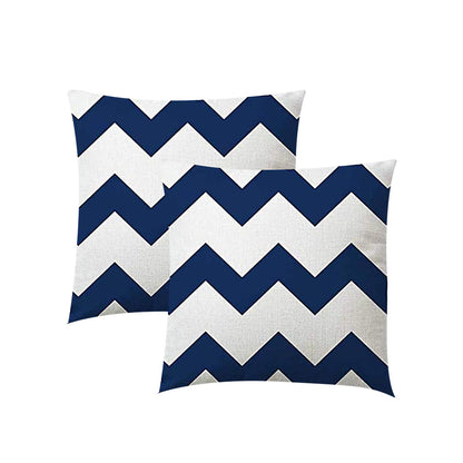 2Pcs 45X45cm Throw Pillow Cover Geometric Printed Throw Sofa Cushion Cases