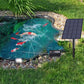 Solar Powered Oxygen Aerator Pump with Air Stone and Ground Stake for Pond Pool and Aquarium