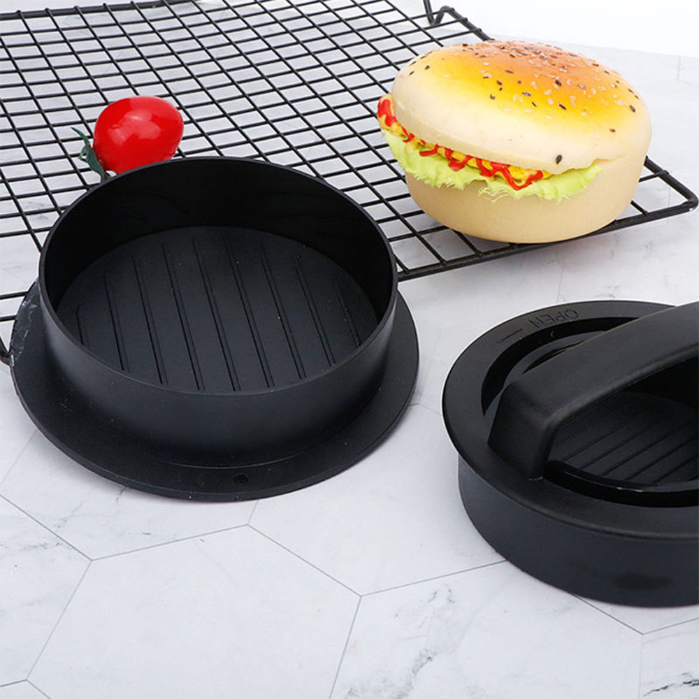 3 in 1 Non-Stick Hamburger Press Patty Maker With 100Pcs Hamburger Patty Paper