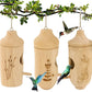 3PCS Hummingbird House Wooden Bird Houses For Outside Hanging Decor
