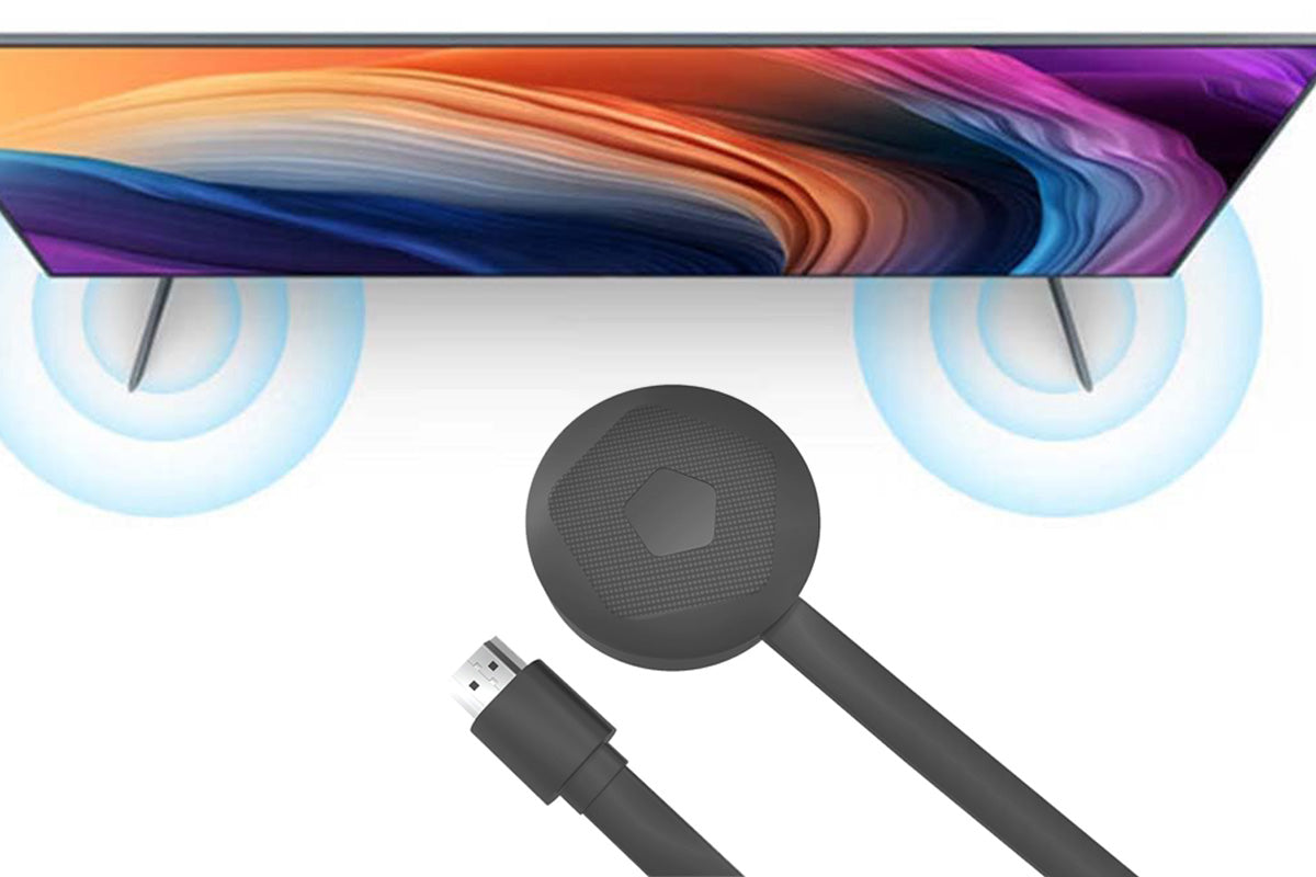 4K Wireless Vertical Screen Mirroring Adapter Dual Band 2.4G 5G for TV Projector