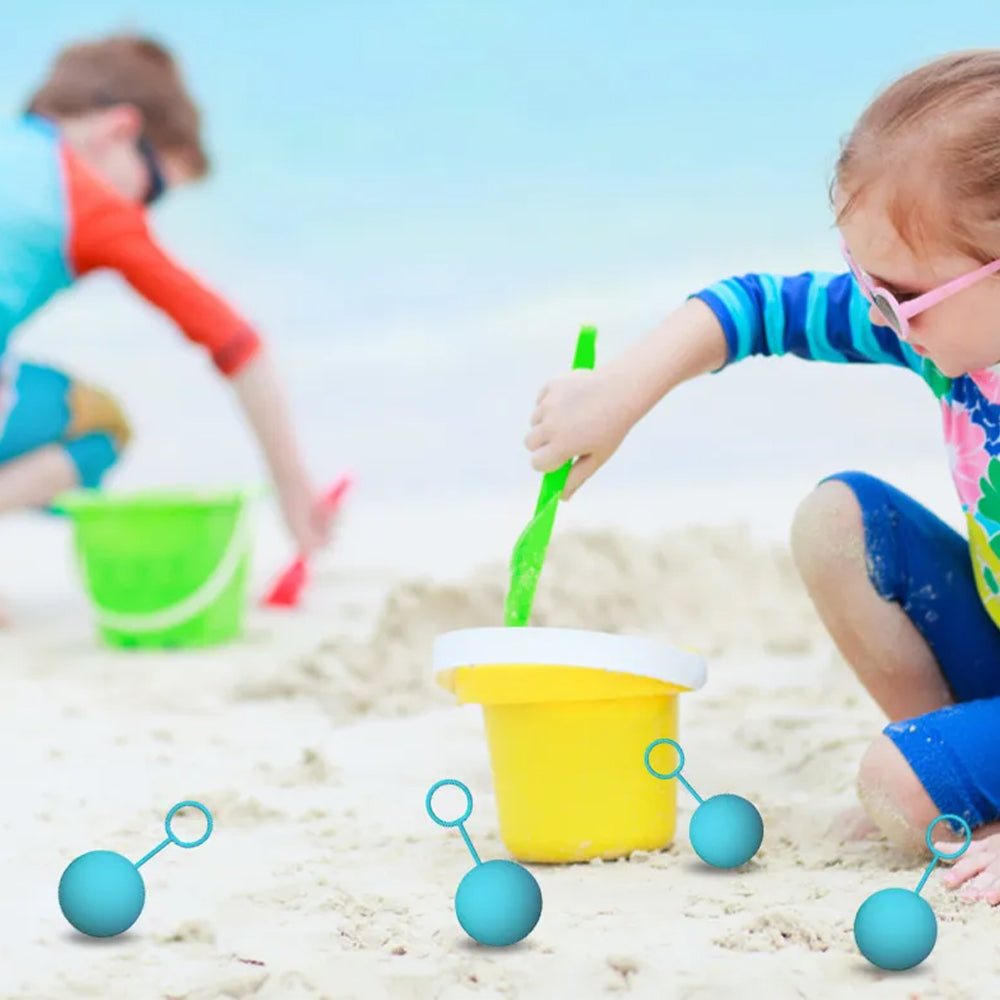 6Pcs Reusable Water Balls Quick Fill Water Balloons Bombs Water Fight Toy