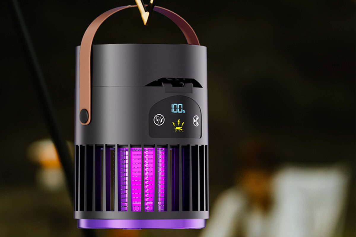 2-in-1 Fan Mosquito Killer Lamp Purple Light Trap Electric Zapper