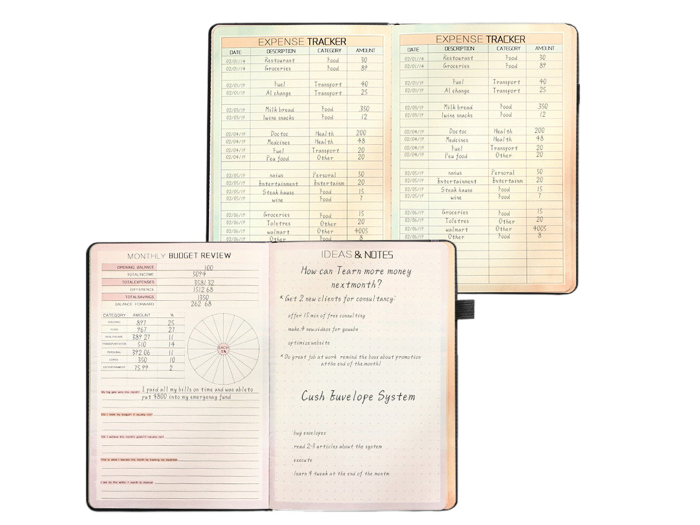 Monthly Budget Planner with Bill Organizer Expense Tracker