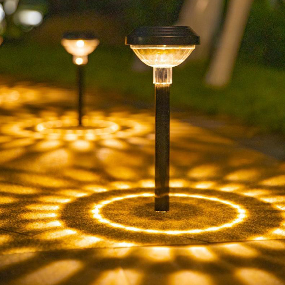 2Pcs Outdoor Water-Resistant Color Changing Solar Lawn Light