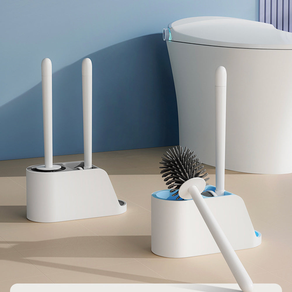 Soft TPR Toilet Brush Set for Bathroom Cleaning
