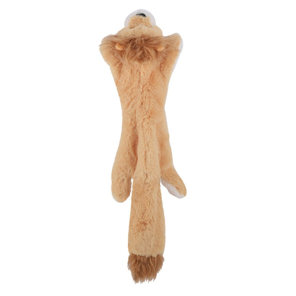 Dog Squeaky Animal Plush Toy No Stuffing