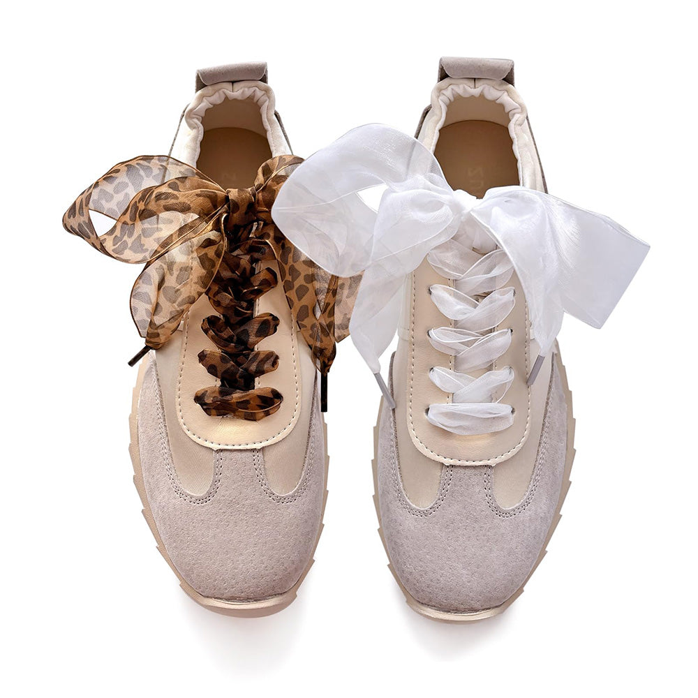 6 Pairs Wide Satin Ribbon Replacement Shoelaces for Sneakers Boots